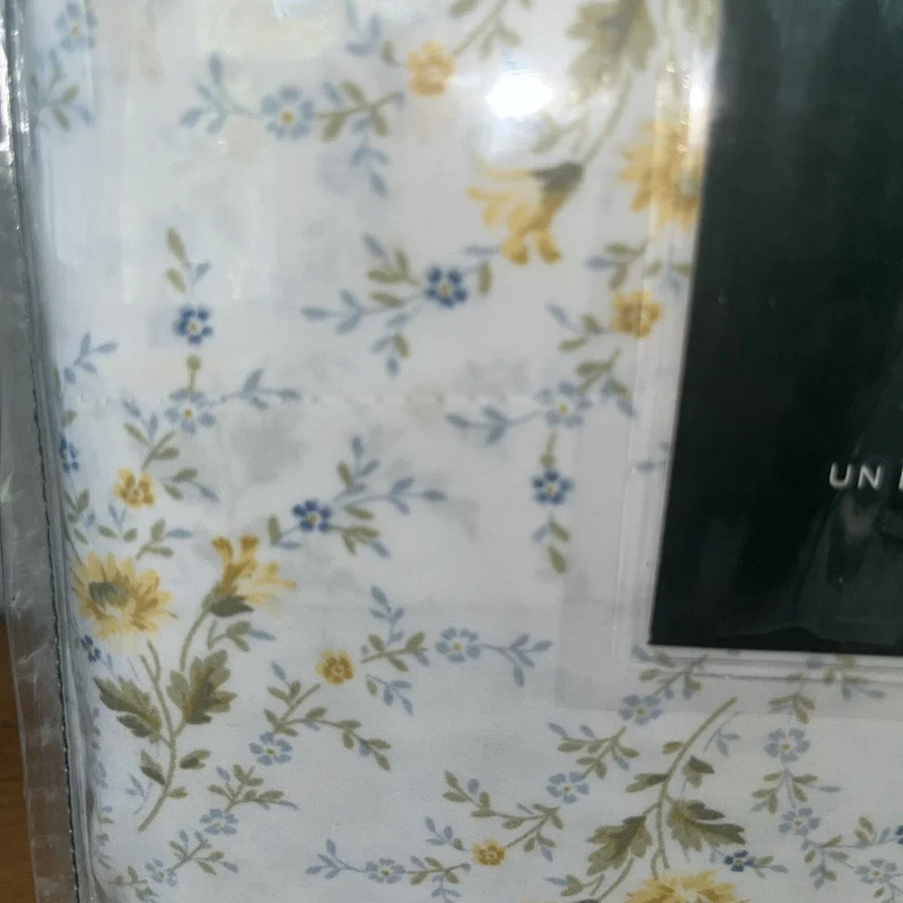 NIB Lauren Ralph Lauren King Sheet Set Nelida Yellow Blue Wildflower Cottage VTG